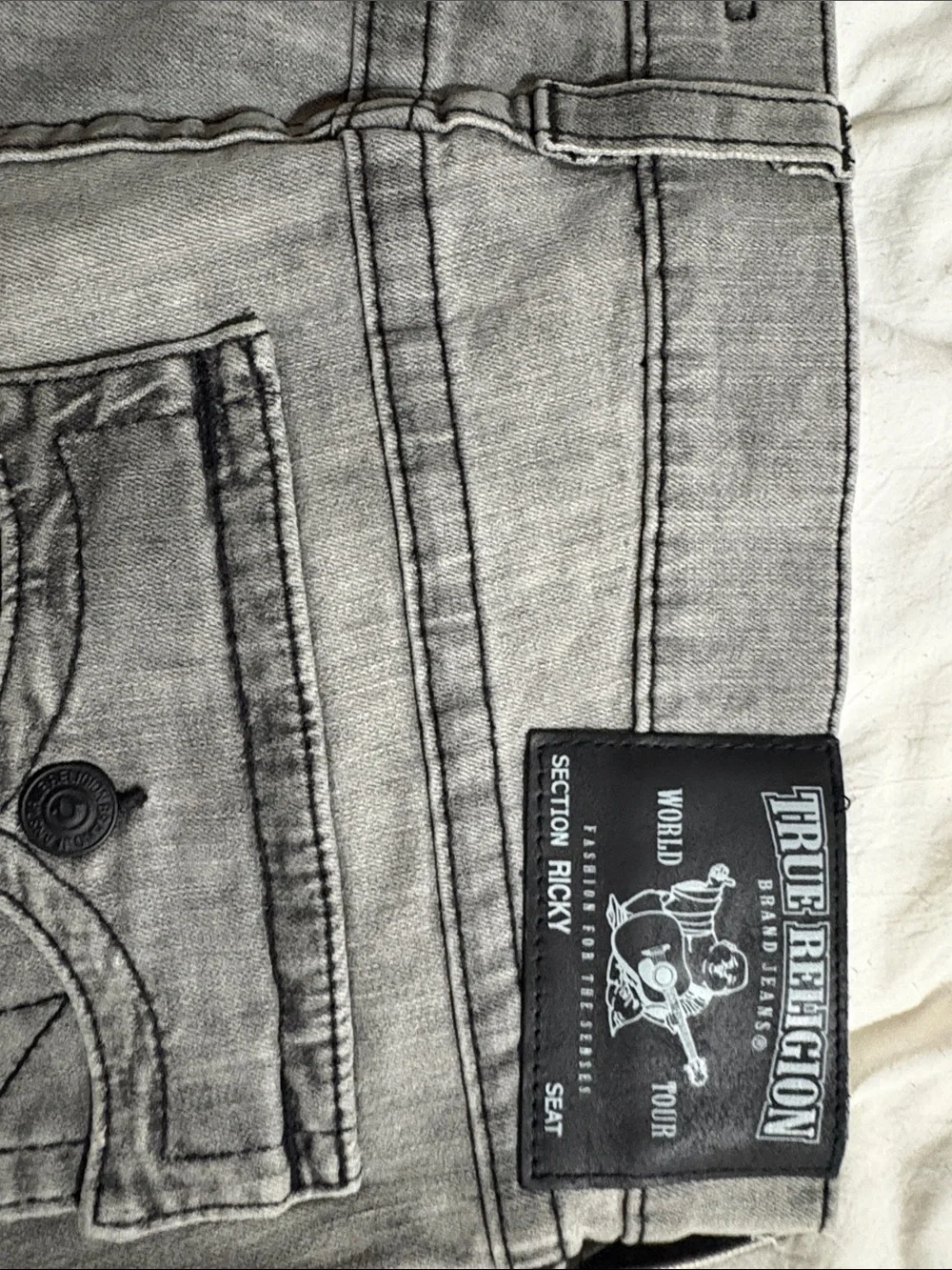 True Religion Men's Gray Jeans
